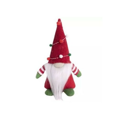 Weihnachtself, 20 cm - rot - grün