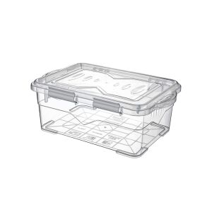 Titiz AP-9364 7,5L Átlátszó Műanyag Élelmiszer Tároló Doboz Tetővel - Ételtároló
