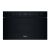 Front view of Whirlpool WMN14BB black built-in microwave oven