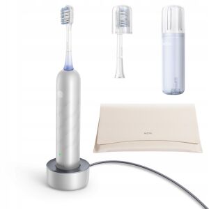 Elektrická zubná kefka Mova Fresh Pro, 69 000 vibrácií/min, bezdrôtová, strieborná 139699850 - Elektrická zubná kefka