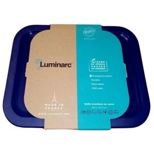 Luminarc 1,5L Üveg Étel Tároló Kék Műanyag Fedéllel, Légmentesen Záródó - Luminarc