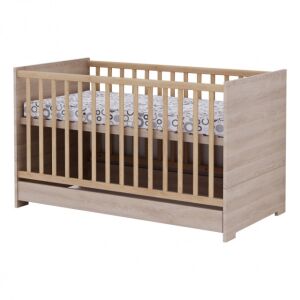 Todi Classic Átalakítható Babaágy - 70x140 cm, Sonoma Tölgy/Fehér 139702116 - Todi