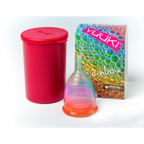 Yuuki Rainbow Újrahasználható Menstruációs Kehely - Sterilizáló Pohárral 145008403