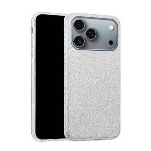 iPhone 17 Pro Max - Ezüst Csillogó Hátlap Tok 139704041