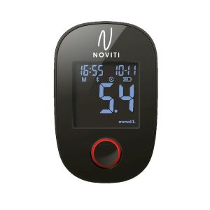 NOVITI Vércukorszintmérő Készülék - Bluetooth, Nagy Kijelző 139704155 - Testelemző készülék