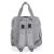MIVIDA szürke pelenkázó hátizsák, hátsó nézet