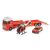 Tűzoltó Vontató Játékautó Helikopterrel és Autóval - 54cm, Piros 139704310