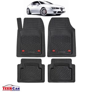 Covorase auto TeamCar Alfa Romeo Brera cu imaginea masinii Alfa Romeo, cauciuc negru - Covoare auto