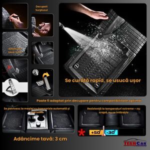 Характеристики на автомобилните стелки TeamCar Mercedes-Benz C-Class W203: водоустойчиви, лесни за почистване, регулируеми - Превозно средство и части