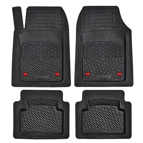 Set covorase auto din cauciuc negru TeamCar Kia Rio YB