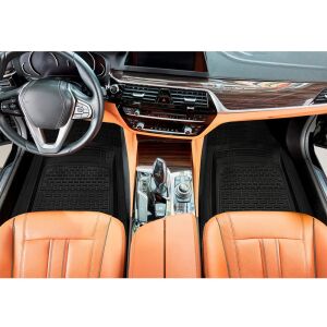 Covorașe auto din cauciuc negru TeamCar Toyota Camry XV40, vedere completă a interiorului - Covoare auto