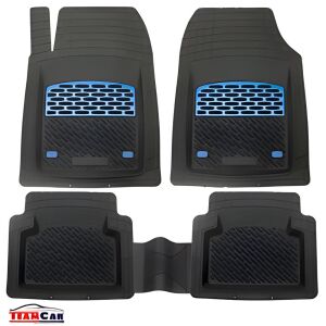 Set covorașe auto TeamCar Renault Clio II, accent albastru - Covoare auto
