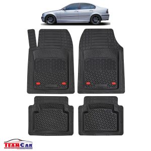 Covorase Auto TeamCar Negre pentru BMW Seria 3 E46 (1998-2006) - Set Complet - Covoare auto