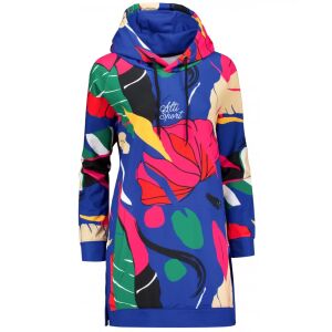 ALTISPORT Női Kék Virágmintás Funkcionális Pulóver - Elölnézet - Női ruházat