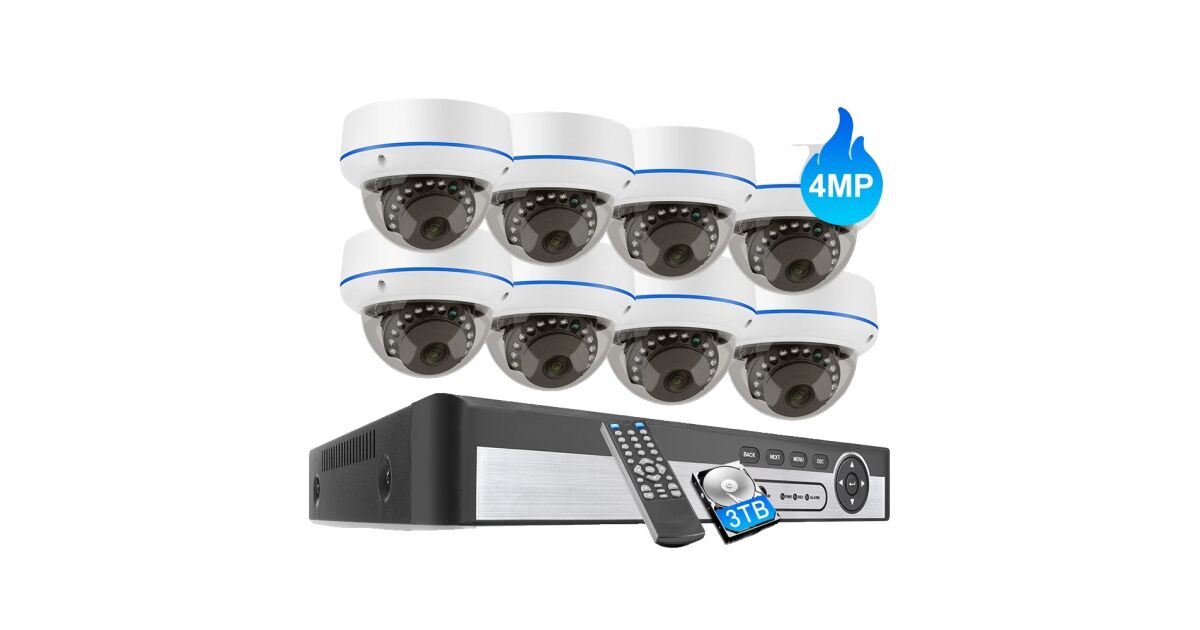 Hálózati megfigyelő rendszer, 4MP vagy 5MP felbontás, 8 GH NVR több ...