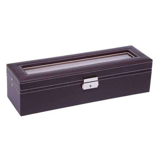 Barna varrott óratartó doboz 6 db órához 139745584