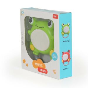 BÉBIJÁTÉK béka alakú dob