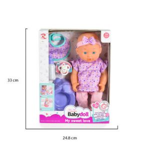 BABA 31 cmes újszülött bilivel és cumival