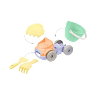 MOCHTOYS homokozó szett 6 részes, vödrös dömperrel PASZTELL ZÖLD/SÁRGA 139748523 - Felfújható játék & Strandjáték