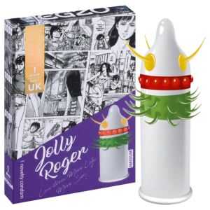 Egzo Jolly Roger - tüskés, pontozott óvszer (1db) 139752658 - Óvszer