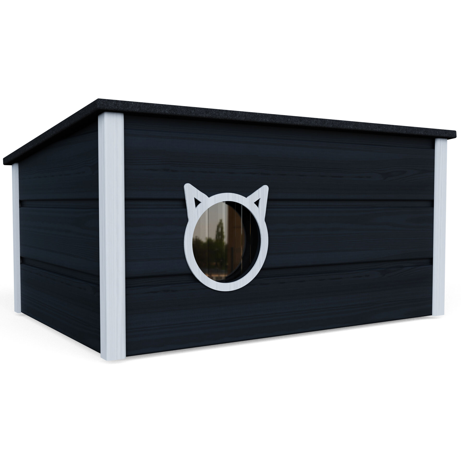 E-shop Chill XXL izolovaný domček pre mačky s dverami s tepelnou ochrano...