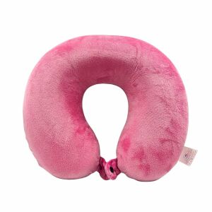 Poduszka podróżna dla dorosłych, kolor różowy, wykonana z pianki memory, 30 cm 139753343 - Poduszka pod szyję