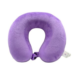 Poduszka podróżna dla dorosłych, kolor fioletowy, wykonana z pianki memory, 30 cm 139753349 - Poduszka pod szyję