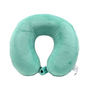 Poduszka podróżna dla dorosłych, kolor zielony, wykonana z pianki memory, 30 cm 139753353 - Poduszka pod szyję