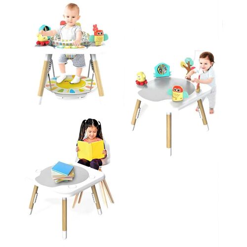 Saritor pentru copii 4 in 1 cu Centru de Activitati WePro Store, Baby Jumper, Ajustabil pe Inaltime, Scaun Rotativ 360, Sunete, Lumini si Accesorii atractive, ideal pentru bebelusi de la 6 lu 139765349