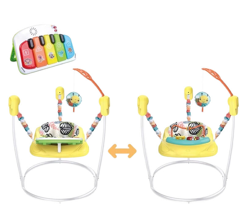 Saritor pentru copii 2 in 1 cu Centru de Activitati WePro Store, Baby Jumper, Ajustabil pe Inaltime, Scaun Rotativ 360, Sunete, Lumini si Accesorii atractive, ideal pentru bebelusi de la 6 lu