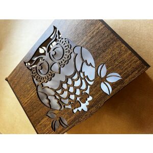 Bagoly mintás lézervágott, egyedi ajándékdoboz 139767750 - Ajándék kütyü