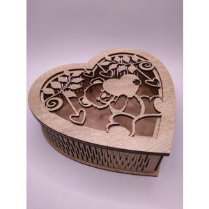 Macis szívecskés lézervágott ajándékdoboz 139768668 - Ajándék kütyü