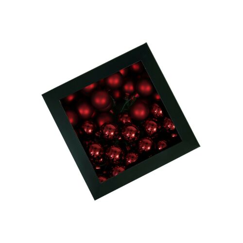 Sötét piros üveg karácsonyi gömbök 3cm 72db