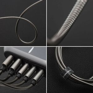 Kabel USB ForCell USB-A - USB-C 2 m Srebrny 139780793 - Forcell Kabel USB