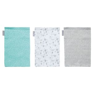 Bébé-Jou 3 db muszlin arctörlő kendő - Ollie 139781842 - Baba Fürdetés & Ápolás