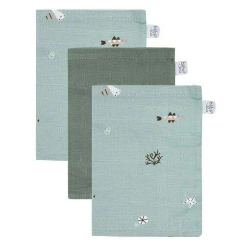 Bébé-Jou 3 db muszlin arctörlő kendő - Ocean Vibes 139781844