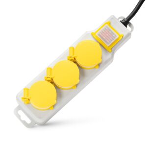 Entac elosztó 3 foglalat kapcsolóval IP44 5m 3G1,5 139782982 - Entac