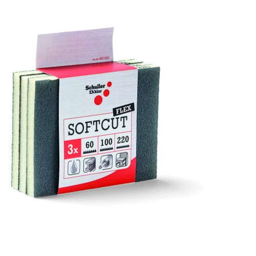 SCHULLER Softcut Flex P220 csiszolópárna 125*100*12,5mm 139783080