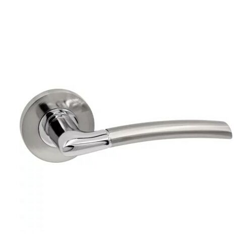 Basic Vesta króm-inox rozettás BB kilincs - Ajtógomb és kilincs