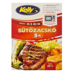 Kelly steakes sütőfólia, 35x43 cm, 5 darabos, sütőzacskó a szaftos steakhez - Kelly