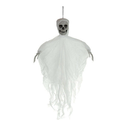 E-shop Ruhhy 26124 Závesná biela dekorácia kostry - 70 cm Halloween dekorácia