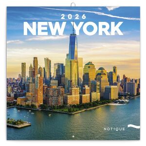 REALSYSTEM 2026 New York Falinaptár - Városi látkép - REALSYSTEM