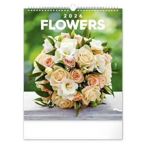 REALSYSTEM Flowers 2026 Fali Naptár - Rózsacsokor - REALSYSTEM