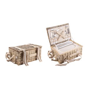 Piknik kosár szett fedeles 2 személyes 139790419 - Piknik kosár