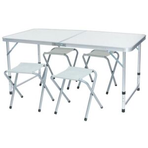 Összecsukható kemping asztal 4 székkel, Timeless Tools 139791493 - Kempingasztal