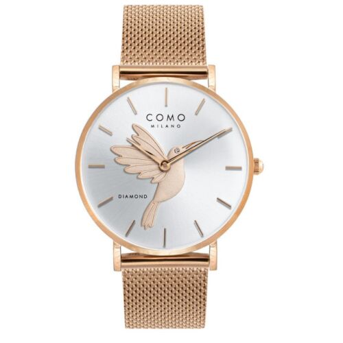 Como Milano Colibri CM043.304.1RG női rózsaarany karóra kolibri mintával 
