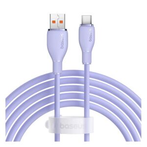 BASEUS PUDDING adatkábel USB - Type-C, 200cm, LILA 139794460 - Baseus