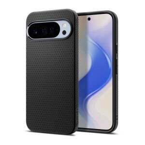 Google Pixel 10 Pro XL SPIGEN LIQUID AIR szilikon telefonvédő ütésállóság, rombusz, FEKETE 139794525 - Spigen