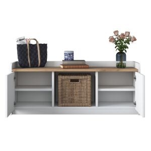 Ormarić za cipele Cipőtároló P2 - 1808 - Diós s otvorenim vratima i policama - Ormarić za cipele