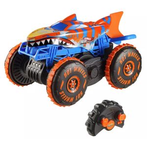 Hot Wheels Monster Trucks Mega Tiger Shark távirányítós autó - Mattel